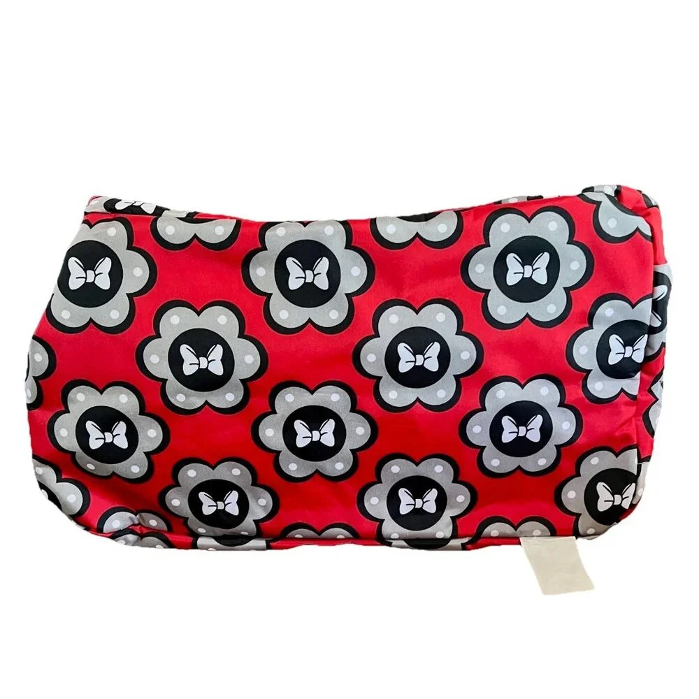 DISNEY BABY MINNIE MOUSE 5-in-1 Adjustable Strap Red Carryall Diaper Bag Set NWT